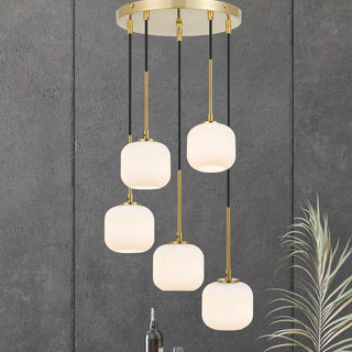 Telbix Valerie Bobo 5 Pendant from Davoluce Lighting. traditional pendant lights Australia, gold pendant lights Sydney, Melbourne. Australia wide delivery