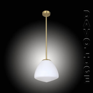 CIOTOLA2: Interior Tipped Dome Frosted Glass Pendant Lights. Davoluce Lighting