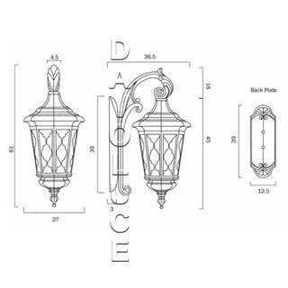 Brinley Large Exterior Wall Lamp  