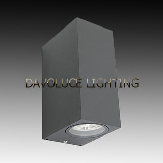 Brugge 2 Light Exterior Wall Light - Silver, Davoluce Lighting