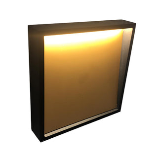 ItalStyle | 25201.27.31 CAGE 1 Small Square Wall Light 4W Black and Gold by Serge & Robert Cornelissen. Made In Italy. Can be mounted in any direction. Australia wide delivery by Davoluce Lighting