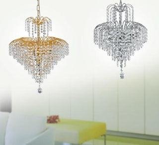 Cascade 5 Light Crystal Chandelier (Cascade 43 Pendant), Davoluce Lighting, Telbix Australia