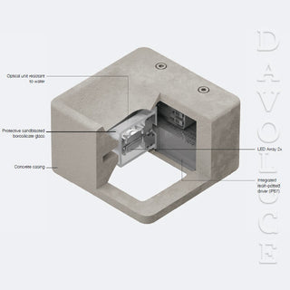 64560W00 - 64560N00 - Cement Cem_W2 by Linea Light | ItalStyle | made in Italy | Davoluce