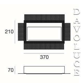 64505W00 - Cement Cem_WF2 by Linea Light | ItalStyle | made in Italy | Davoluce -  Italian Made Wall Lights, LED bedroom wall lights, led bedside wall lights, led hallway wall lights | Davoluce Lighting