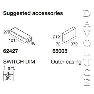 64505W00 - Cement Cem_WF2 by Linea Light | ItalStyle | made in Italy | Davoluce -  Italian Made Wall Lights, LED bedroom wall lights, led bedside wall lights, led hallway wall lights | Davoluce Lighting