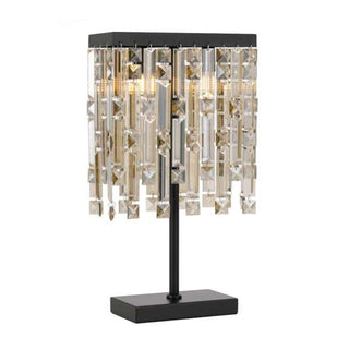 CERONE Crystal Table Lamp - Black