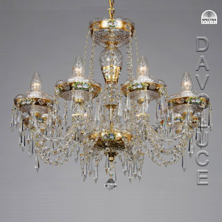 Bohemian Chech Crystal chandelier from Davoluce Lighting