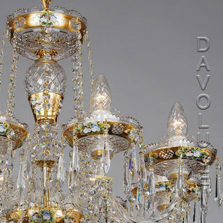 Bohemian Chech Crystal chandelier from Davoluce Lighting