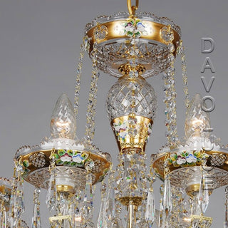 Bohemian Chech Crystal chandelier from Davoluce Lighting