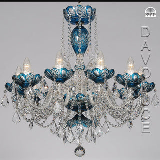 Azure Galaxy Swarovski Crystal chandelier from Davoluce Lighting