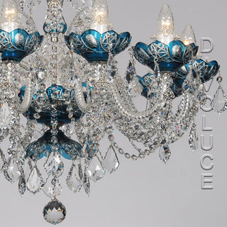 Azure Galaxy Swarovski Crystal chandelier from Davoluce Lighting