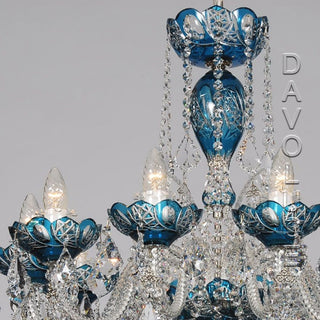 Azure Galaxy Swarovski Crystal chandelier from Davoluce Lighting