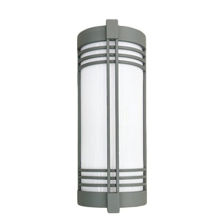 Charles 3 Light Exterior Wall Light – Silver side perspective
