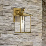 COBY 15 SOLID BRASS EXTERIOR WALL LIGHT COBY EX15-BRS2