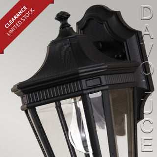 Cotswold Lane 1 Lights Small Wall Lantern - Black  Davoluce