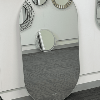 100x50cm Oval Frameless LED Mirror