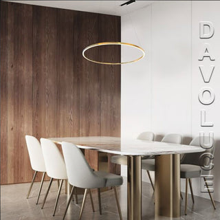 Contessa Lighting Saturn Nimbus LED Ring Pendant | Davoluce Lighting