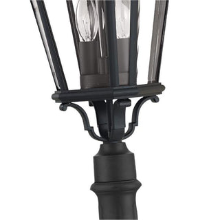 Cotswold Lane Medium Outdoor Bollard/Post Light by Elstead. Lightco The classic styling of the Cotswold Lane collection features the look of architectural moulding at the top of each pane of clear beveled glass.