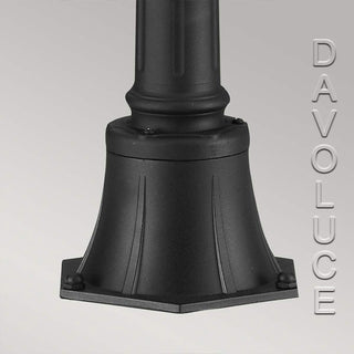 Cotswold Lane Medium Outdoor Bollard/Post Light by Elstead. Lightco The classic styling of the Cotswold Lane collection features the look of architectural moulding at the top of each pane of clear beveled glass.