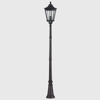 Cotswold Lane Outdoor Large Post Light by Elstead. . Lightco The classic styling of the Cotswold Lane collection features the look of architectural molding at the top of each pane of clear beveled glass. 