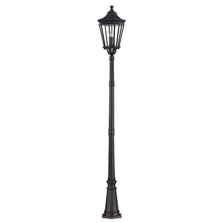 Cotswold Lane Outdoor Large Post Light by Elstead. . Lightco The classic styling of the Cotswold Lane collection features the look of architectural molding at the top of each pane of clear beveled glass. 