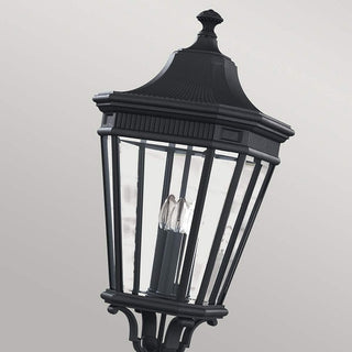 Cotswold Lane Outdoor Large Post Light by Elstead. . Lightco The classic styling of the Cotswold Lane collection features the look of architectural molding at the top of each pane of clear beveled glass. 