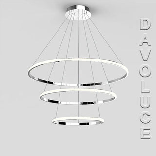 Vencha Crown 3 ring LED Pendant | Davoluce Lighting