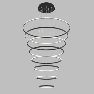 VENCHA Crown 8 ring LED Pendant } Davoluce Lighting