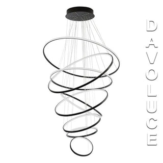 VENCHA Crown 8 ring LED Pendant } Davoluce Lighting