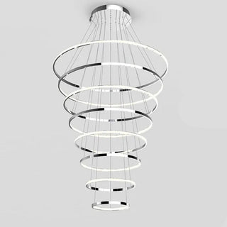 VENCHA Crown 8 ring LED Pendant } Davoluce Lighting