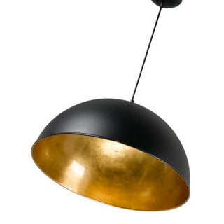 D06686 P1BGM - Miriam Black Gold Leaf Pendant Ceiling Light, Forchini PD-1 Pendant Light Black / Gold, Gold leaf pendant light, dining room pendant lights Perth, Brisbane, Adelaide, Sydney, Melbourne. davolucelighting.com.au