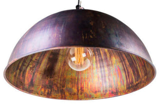 KINGSTON D07052-P1-60cm Acid Wash 60cm Copper Dome Pendant, From MDA Lighting - Davoluce Lighting