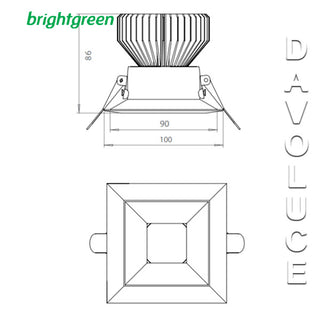 The New D900 3.0 Cube LED Downlight from Brightgreen, Buy Brightgreen LED Downlights online from Davoluce Lighting or visit our Elsternwick showroom. LED Downlights,  Melbourne, Sydney, Perth, Brisbane. 