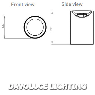 Brightgreen D900 SHX Curve LED Surface Mounted Adjustable Downlight, Davoluce Lighting Studio