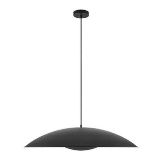 Telbix Daxia 80cm Pendant Black from $399.00. Large pendant above dining table. Black/gold industrial look pendants for dining rooms