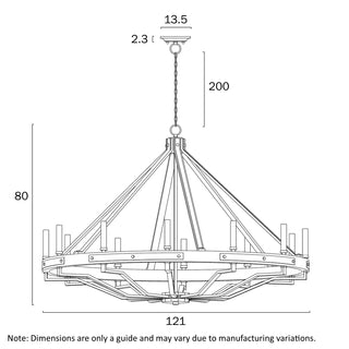 DARIEN 12 LIGHT PENDANT