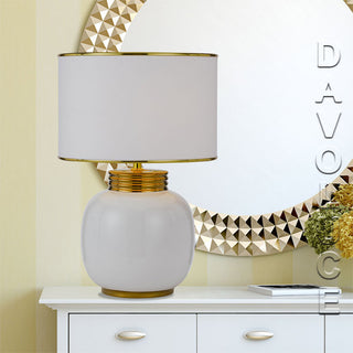 Telbix Davila Table Lamp White. Davoluce Lighting has one of the best selection of table lamps in Australia displayed in our Melbourne showroom located in Elsternwick. Visit our store or order online from the wide range of lamps from budget priced to Exqu