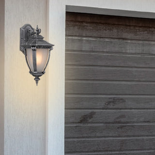 Telbix Delfino Exterior Wall Light - Black, Gold, Bronze and Silver finish. Spanish design Exterior Wall lights Melbourne, Traditional stile outdoor coach lights Brass finish. Exterior lights Sydney available from Davoluce Lighting