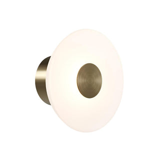 Lightco LR.i01.70.DM.FR.OB Dome Air Wall Light - Clear Glass. Wall lights for living room. Wall lights Australia. Dome Air Wall Light by Lighting Republic. Brass Wall Lights for Bathrooms Sydney. Lightco Wall Lights on display in Melbourne