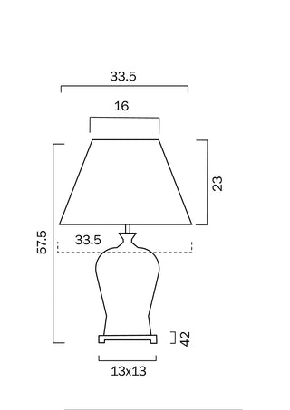 DONO 35 CERAMIC TABLE LAMP