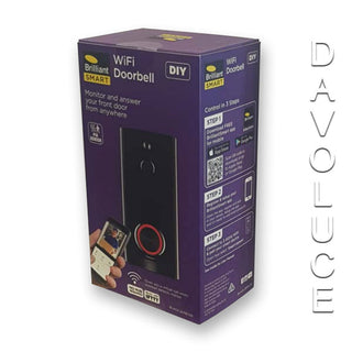 Brilliant Smart WiFi Video Doorbell, 20761/06, available from davolucelighting.com.au