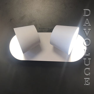 Yarra LED Interior Duo Matt White Wall Light with Switch - UGE Lighting - Davoluce Lighting. Bedside LED wall lights, Wall mounted bedroom wall lights with switch. Australia wide delivery