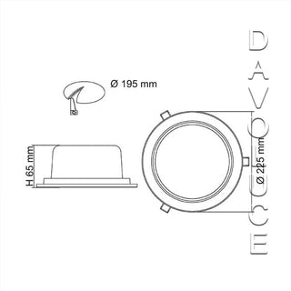 28/40W Tr-Colour Recessed LED Downlight. Commercial Downlights. 195mm Cutout LED downlights, IP44 downlights, 4000lm+ downlights. SAL Commercial downlight