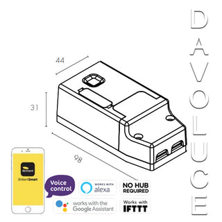 Brilliant SMART WiFi Dimmer Module - 20693/05 - Davoluce Lighting