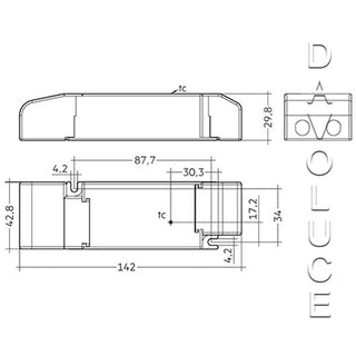 Driver LC 35W 24V SC SNC | Tridonic 24v 35w Constant voltage LED driver | Davoluce Lighting