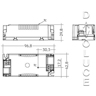 Driver LC 35W 24V SC SNC | Tridonic 24v 35w Constant voltage LED driver | Davoluce Lighting