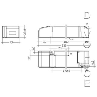 Driver LC 60W 24V SC SNC | Tridonic 24v 60w Constant voltage LED driver | Davoluce Lighting