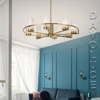 Telbix EAMON 8 LIGHTS PENDANT. We have huge selection of antique gold pendant lights on display, contemporary style pendants Melbourne, Modern style light fittings Sydney. Best lighting shops in Australia. Davoluce Lighting