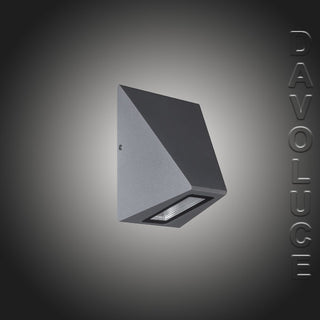 Unios EDGE 10W LED Exterior Wall Light, modern exterior wall lights Australia, outdoor wall lights Melbourne, outdoor lighting Perth, IP65 external lights Sydney. Australia wide delivery from Davoluce Lighting