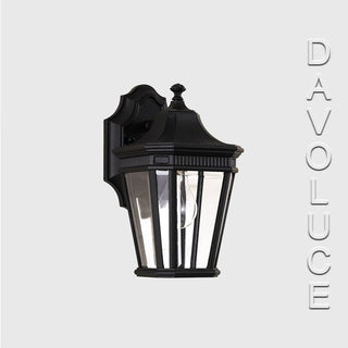 Cotswold Lane 1 Light Small Wall Lantern - Black | DA Voluce Lighting